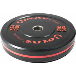 O'live Fitness Δίσκος Ολυμπιακού Τύπου Bumper 25kg Φ50mm 362-50430