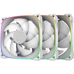 Geometric Future Squama 2503 Fan 120mm με Σύνδεση 3-Pin 4-Pin PWM 3τμχ White