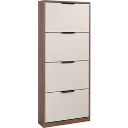 Matis Παπουτσοθήκη Ξύλινη Smart 4V Καρυδί M60xΠ18xY158.4cm 850281