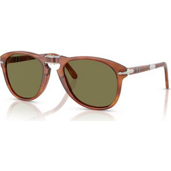 Persol PO0714SM 96/P1 Ανδρικά Γυαλιά Ηλίου Aviator Κοκάλινα Καφέ με Πράσινο Φακό