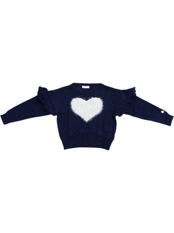 Monnalisa Cuore Παιδικό Φούτερ Navy Μπλε 8040-5601