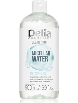Delia Cosmetics Clean Skin Micellar Water Ντεμακιγιάζ 500ml