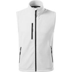 Malfini Exit Ανδρική Ζακέτα Fleece με Φερμουάρ Λευκή MLI-52500