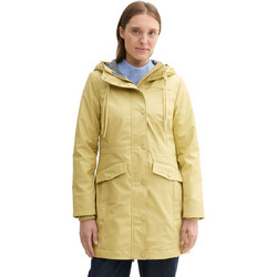 Tom Tailor Γυναικείο Μπουφάν Softshell Μακρύ Αδιάβροχο Κίτρινο 1042905-35744