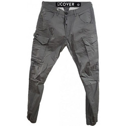 Cover Ανδρικό Παντελόνι Cargo Joggers Ελαστικό Κανονική Εφαρμογή Ανθρακί M0186