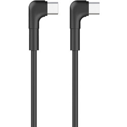 Maxlife MXUC-09 Angle 90° USB-C to USB-C 60W 1m Black 5900495092656