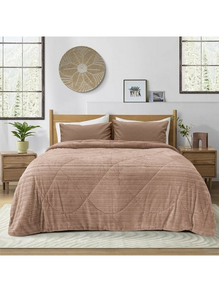 Lino Home Κουβερτοπάπλωμα Υπέρδιπλο 220x240 Stacy Salmon