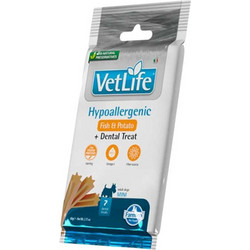 Farmina VetLife Hypoallergenic Dental Treat Adult Mini with Fish & Potato 60gr