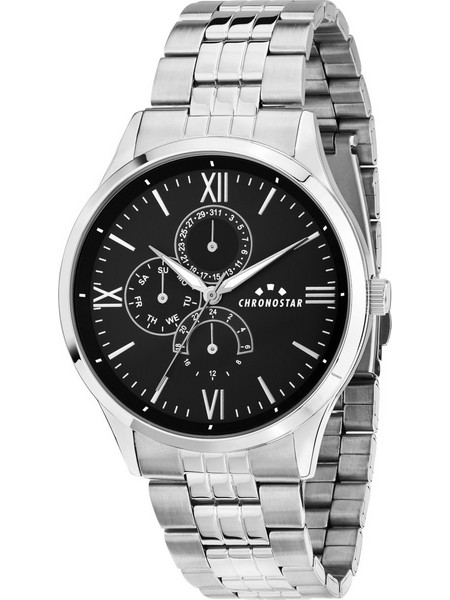 Chronostar Timewister Ανδρικό Ρολόι με Ασημί Μεταλλικό Μπρασελέ R3753319002