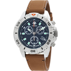 Timex Expedition North Ανδρικό Ρολόι Χρονογράφος με Καφέ Δερμάτινο Λουράκι TW2W16300