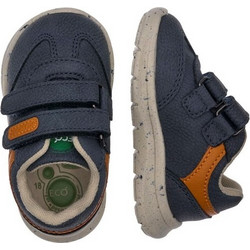 Chicco Παιδικά Μποτάκια Navy Μπλε Δερμάτινα με Σκρατς 720660-800