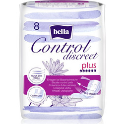 Bella Control Discreet Plus Σερβιέτες Ακράτειας 6 Σταγόνες 8τμχ