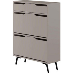 Hanah Home Παπουτσοθήκη Μοριοσανίδας Astat Μόκα M81.6xΠ29.5xY110cm 855DTE5186