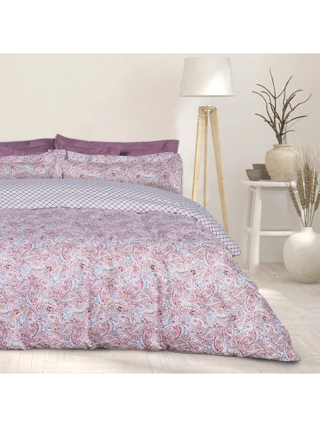 Das Home Σετ Σεντόνια Μονά Βαμβακερά 170x260 Happy 9669 Pink Red
