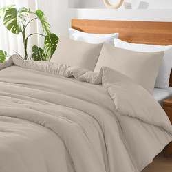 Lino Home Σεντόνι Υπέρδιπλο 240x260 Basico Silver