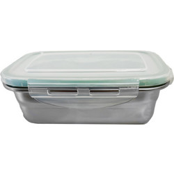 Venus Δοχείο Φαγητού Inox 400ml Ασημί