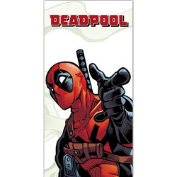 Borea Deadpool Πετσέτα Θαλάσσης Microfiber Λευκή 70x140cm