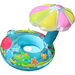 Tradesor Βρεφικό Σωσίβιο Swimtrainer με Σκίαστρο Γαλάζιο 152155