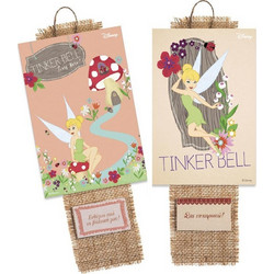 Parisis Μπομπονιέρα Βάπτισης Καδράκι Tinkerbell από Ξύλο ΝΑ401