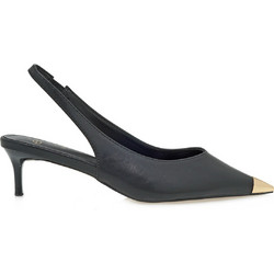 Exe Γόβες Slingback Δερμάτινες με Τακούνι Στιλέτο Μαύρες U467V9343001