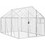 vidaXL Κλουβί Πτηνών Ασημί 300x179x185cm 3155796