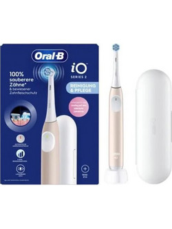 Oral-B iO Series 2 Calm Pink Ηλεκτρική Οδοντόβουρτσα με Χρονομετρητή Αισθητήρα Πίεσης & Θήκη Ταξιδίου