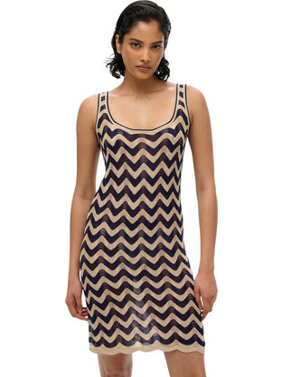 Superdry Mini Καθημερινό Φόρεμα Πλεκτό Μαύρο W8011846A-F4Y