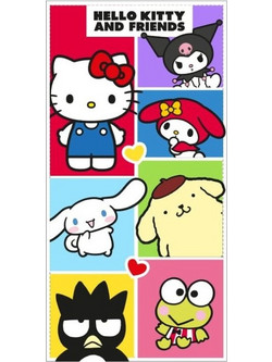 Sanrio Hello Kitty & Friends Παιδική Πετσέτα Θαλάσσης Microfiber 70x140cm