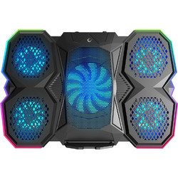 Rampage X-RANGER AD-RC14 Cooling Pad Laptop έως 17" με 6 Ανεμιστήρες & Φωτισμό