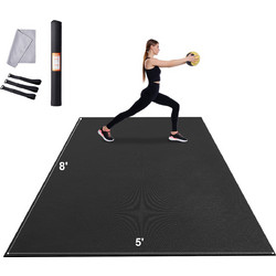 Vevor Στρώμα Γυμναστικής Yoga / Pilates Μαύρο 244x153cm
