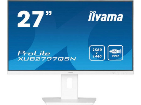 iiyama ProLite XUB2797QSN-W2 IPS Monitor 27" 2560x1440 QHD 100Hz 1ms White