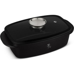 Berlinger Haus Matt Black Collection Γάστρα Αλουμινίου Ορθογώνια 32x21cm BH-8779