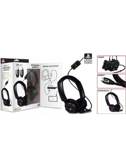4Gamers CP-KIT Gaming Headset Over Ear Black