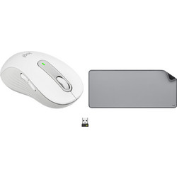 Logitech M650 Large Left Ασύρματο Bluetooth Ποντίκι White + Studio Series