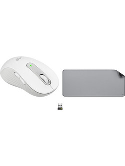 Logitech M650 Large Left Ασύρματο Bluetooth Ποντίκι White + Studio Series