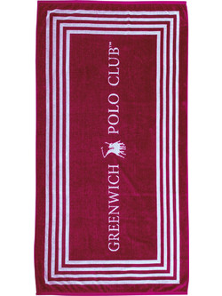 Greenwich Polo Club 4055 Πετσέτα Θαλάσσης Κόκκινη 90x170cm