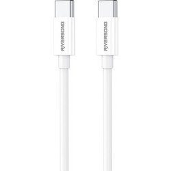 Riversong Lotus 08 USB-C to USB-C 60W 1m White CT76W