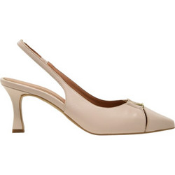 Toutounis Γόβες Slingback Δερμάτινες με Λεπτό Ψηλό Τακούνι Nude 1711068