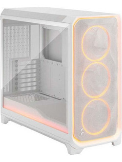 Fractal Design Meshify 3 XL Ambience Pro Clear Tint White Gaming Full Tower Κουτί Υπολογιστή RGB με Πλαϊνό Παράθυρο