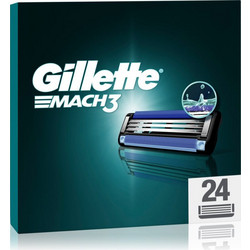Gillette Mach3 Ανταλλακτικά Ξυραφάκια με Λιπαντική Ταινία 24τμχ