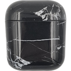 Sonique PC Marble Θήκη Σιλικόνης για Apple AirPods 1 / 2 Μαύρη