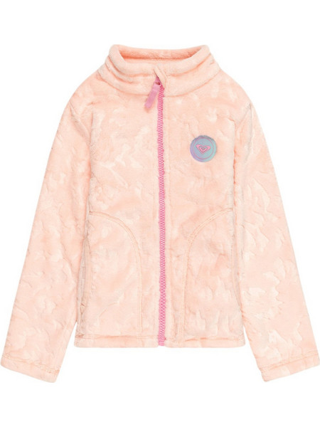 Roxy Παιδική Ζακέτα Fleece με Φερμουάρ Σομόν ERLFT03209-MEB0
