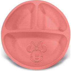 Stor Minnie Mouse Πιάτο Φαγητού Σιλικόνης Pink