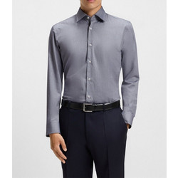 Hugo Ανδρικό Πουκάμισο Βαμβακερό Μακρυμάνικο Slim Fit Μπλε 50519867-404