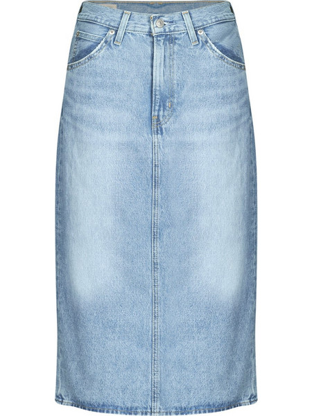 Levi's Μίντι Φούστα Τζιν Ψηλόμεση Pencil Γαλάζια 001VH-0001