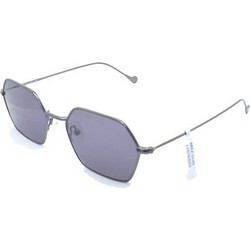 Moritz MZ11576 MJ04 Γυναικεία Γυαλιά Ηλίου Πολυγωνικά Μεταλλικά Ασημί με Μαύρο Φακό