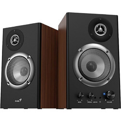 Genius SP-HF1200B Ηχεία Υπολογιστή 2.0 36W Μαύρα Καφέ