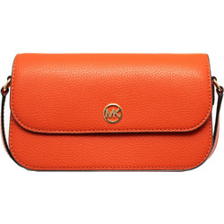 Michael Kors Γυναικείο Τσαντάκι Χιαστί Δερμάτινο Πορτοκαλί με Στενό Λουρί 35F4GTVC1L