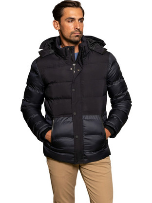 BENETO MARETTI Ανδρικό Μπουφάν Χειμωνιάτικο Puffer Navy Μπλε CR-JA-569