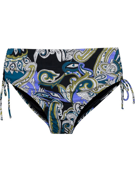 Solano Charisma Ψηλόμεσο Bikini Slip Μαύρο Μπλε 40-3530
